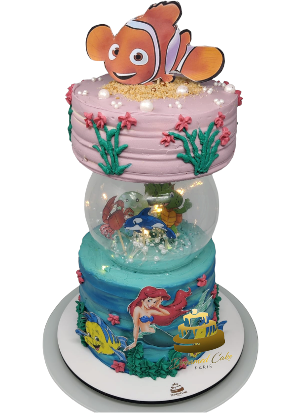 Dreamed Cake Bondoufle gateau Nemo et Sirene