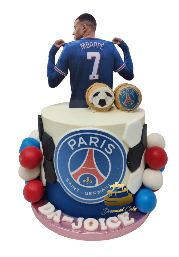 Dreamed Cake Bondoufle gateau kylian mbappe PSG